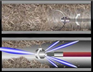 HIGH PRESSURE WATER JET DRAIN PIPE CLEANING